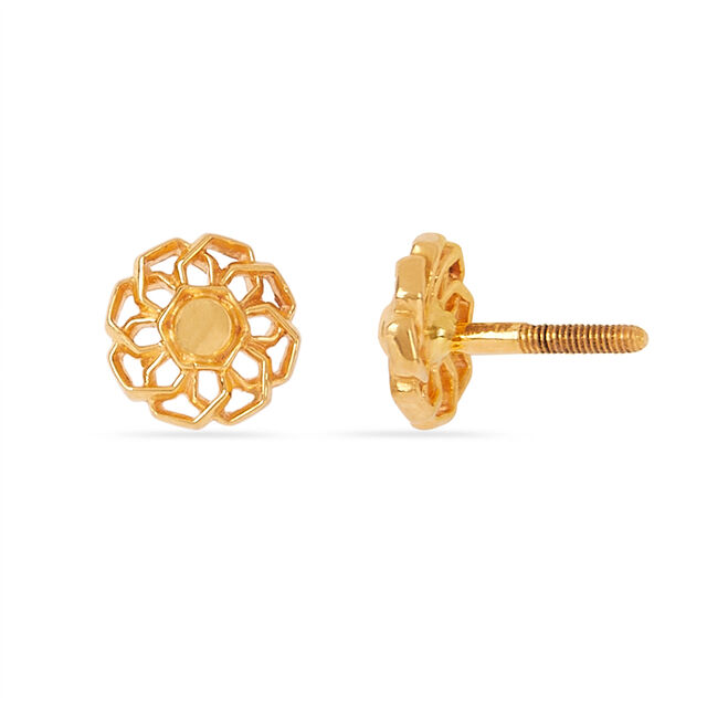 Tanishq 22KT Diamond Earrings 4